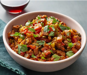 Eggplant Caponata (Sicilian Version)