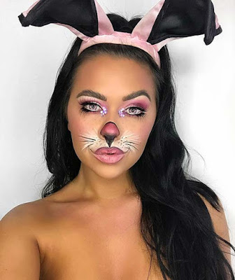 21 Latest Classic Bunny Makeup For Halloween To Copy In 2019