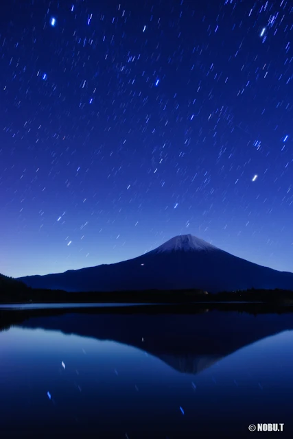 星空と富士山～田貫湖