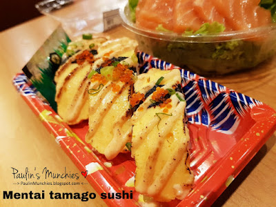 Mentai tamago sushi - Kuriya Japanese Market at JEM - Paulin's Munchies