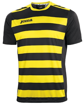 Desain Jersey Futsal Joma Warna Kuning Kombinasi Hitam