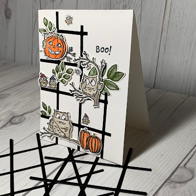 Owl scene using Stampin' Up! Have a Hoot Stamp Set