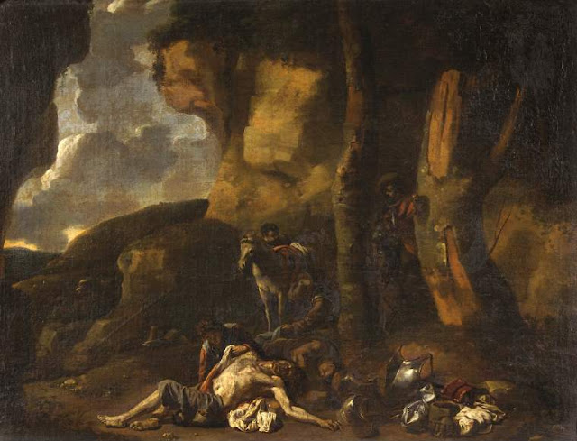 Sebastien Bourdon - Cueva de bandidos - ca. 1634-38