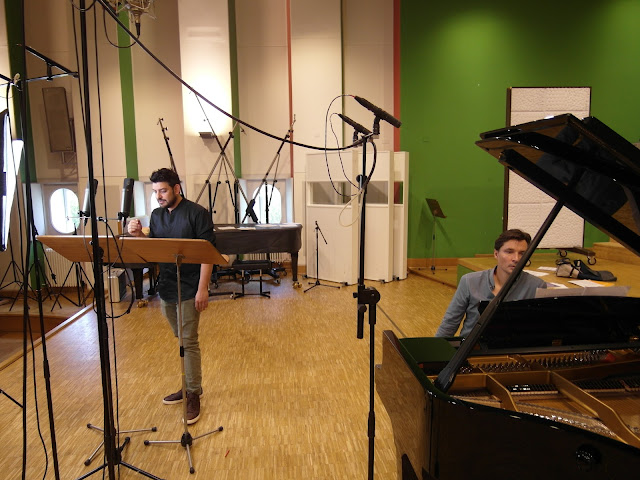 Ilker Arcayürek and Simon Lepper at recording sessions for 'The Path of Life'