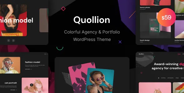 Best Colorful Agency & Portfolio WordPress Theme