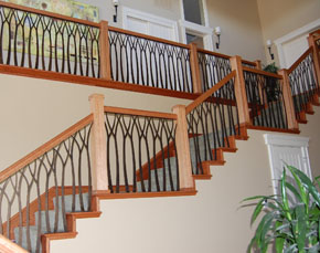 New home designs latest.: Modern homes stair railing grill designs ideas.