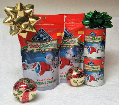 Fill Your Puppy's Stocking With #BLUESantaSnacks 