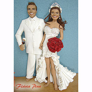 Isabeli Fontana Henri Castelli wedding cake dolls