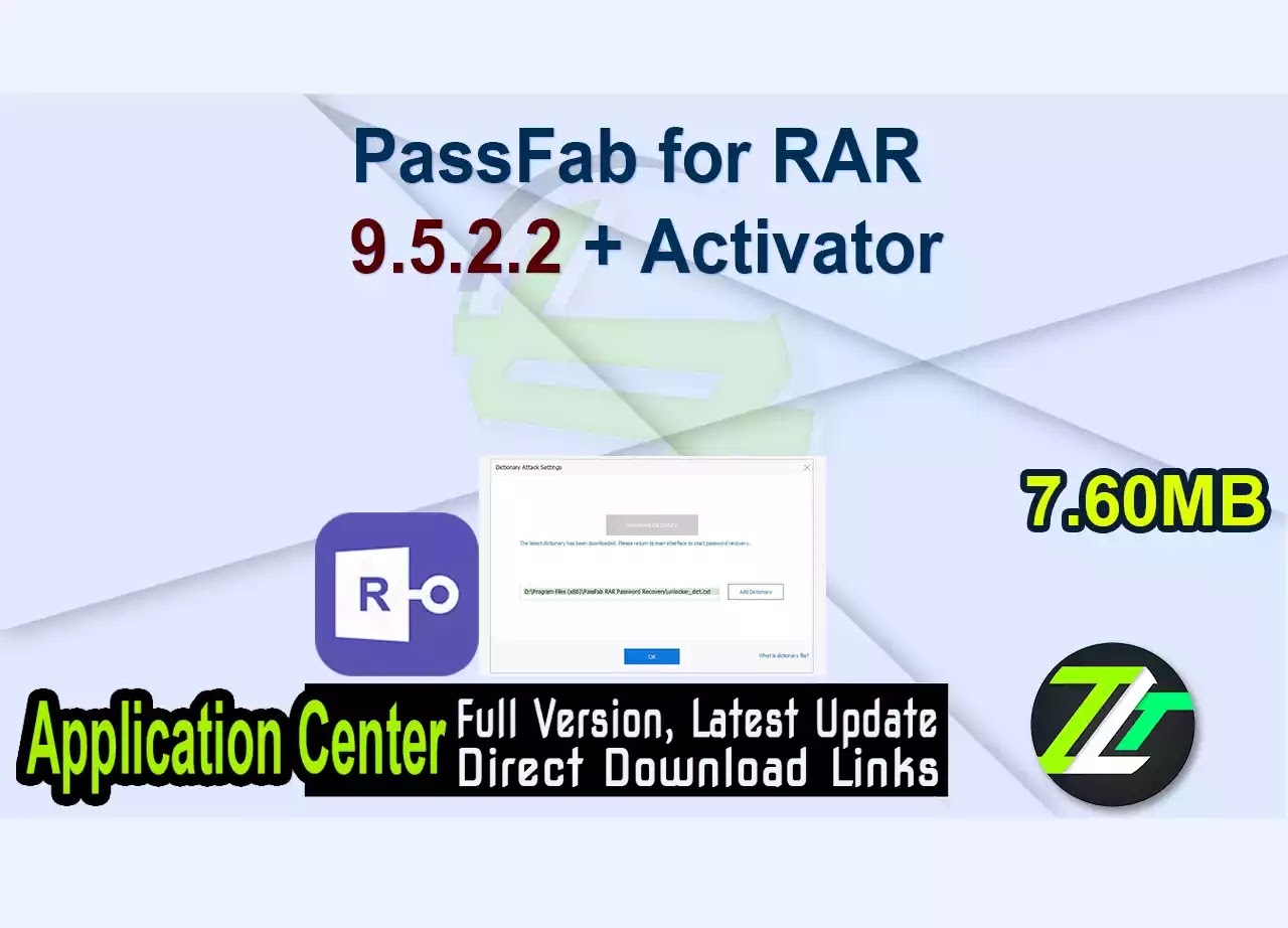 PassFab for RAR 9.5.2.2 + Activator