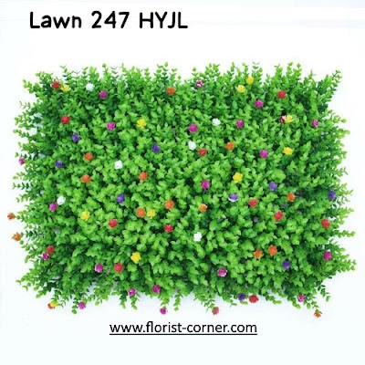 Rumput Petak Plastik (Seri Lawn 247 HYJL)