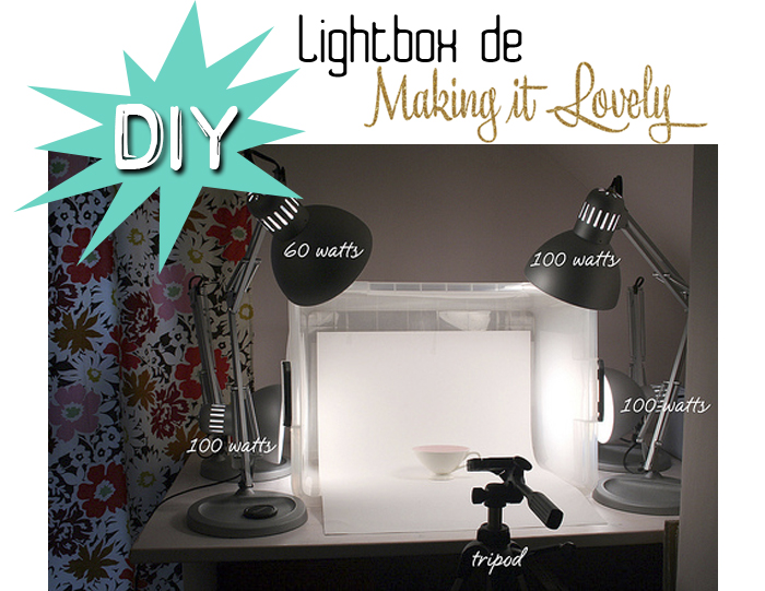 DIY lightbox tips fotos