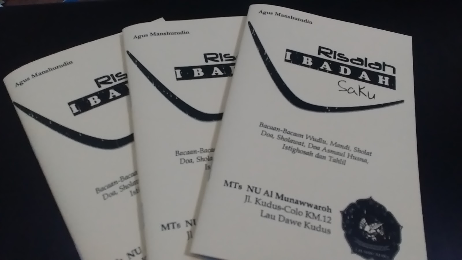 Risalah Ibadah Buku Saku Siswa  Kurikulum MTs NU Al 