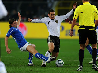 Miro magic Miroslav Klose scored his 59th goal for Germany as they looked to gain revenge on Italy for their 2006 World Cup semi-final defeat.