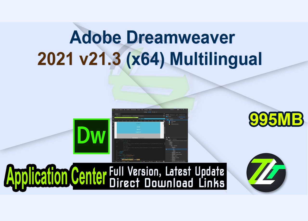 Adobe Dreamweaver 2021 v21.3 (x64) Multilingual