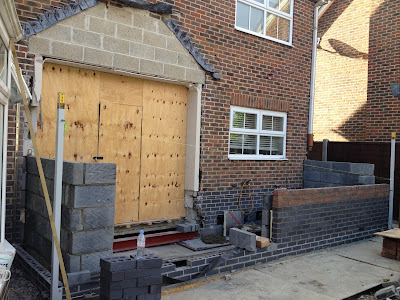 House extension brickwork