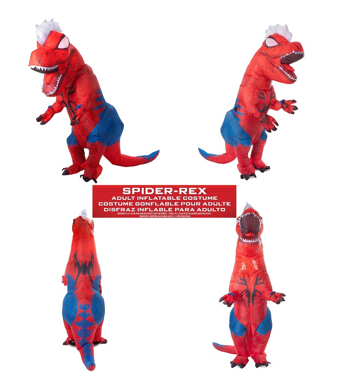 Spiderman X T-Rex Inflatable Dinosaur Costume