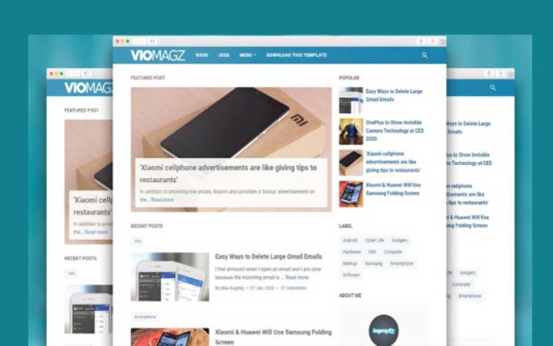 VioMagZ v4.3.0 - Blogger Template Premium