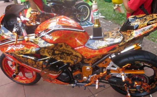 Foto , Gamar Dan Cara Modifikasi Ninja 250 Fi Terbaik Dan Terbaru 2016 