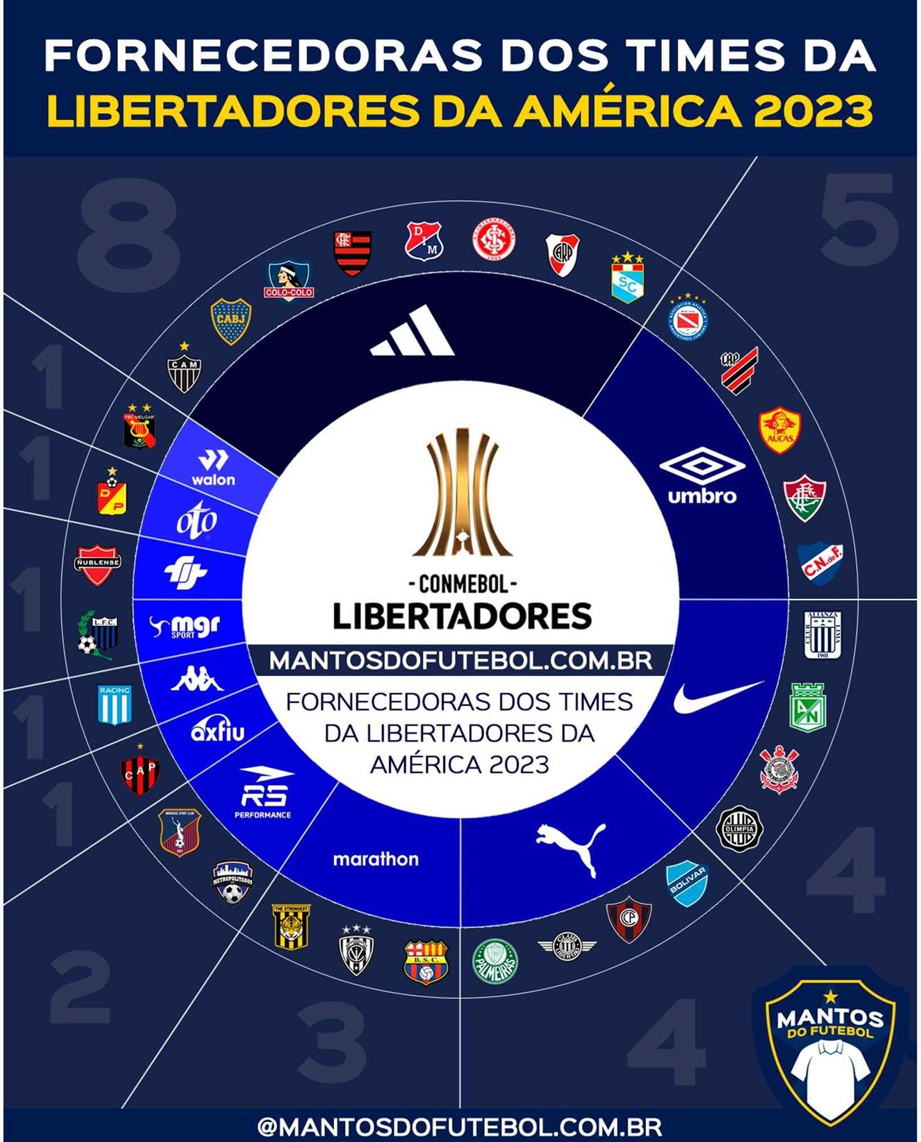 Adidas Lead the Way in 2023 Copa Libertadores Kit Makers Market - Footy  Headlines