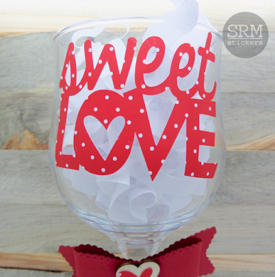 SRM Stickers Blog - Sweet Love Vinyl by Annette - #vinyl #patternedvinyl #valentine #altered #gift #love #DIY