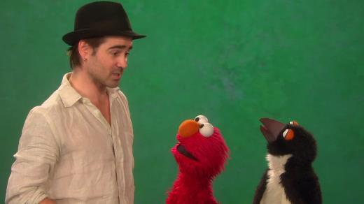 Sesame Street Episode 4219. Colin Farrell and Elmo talk about the word of the day. It is investigate.