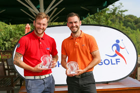 Last years British Speedgolf Pairs Champions George Boxall and Tom Roberts. Photo by British Speedgolf