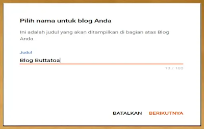 Memberi Judul Blog