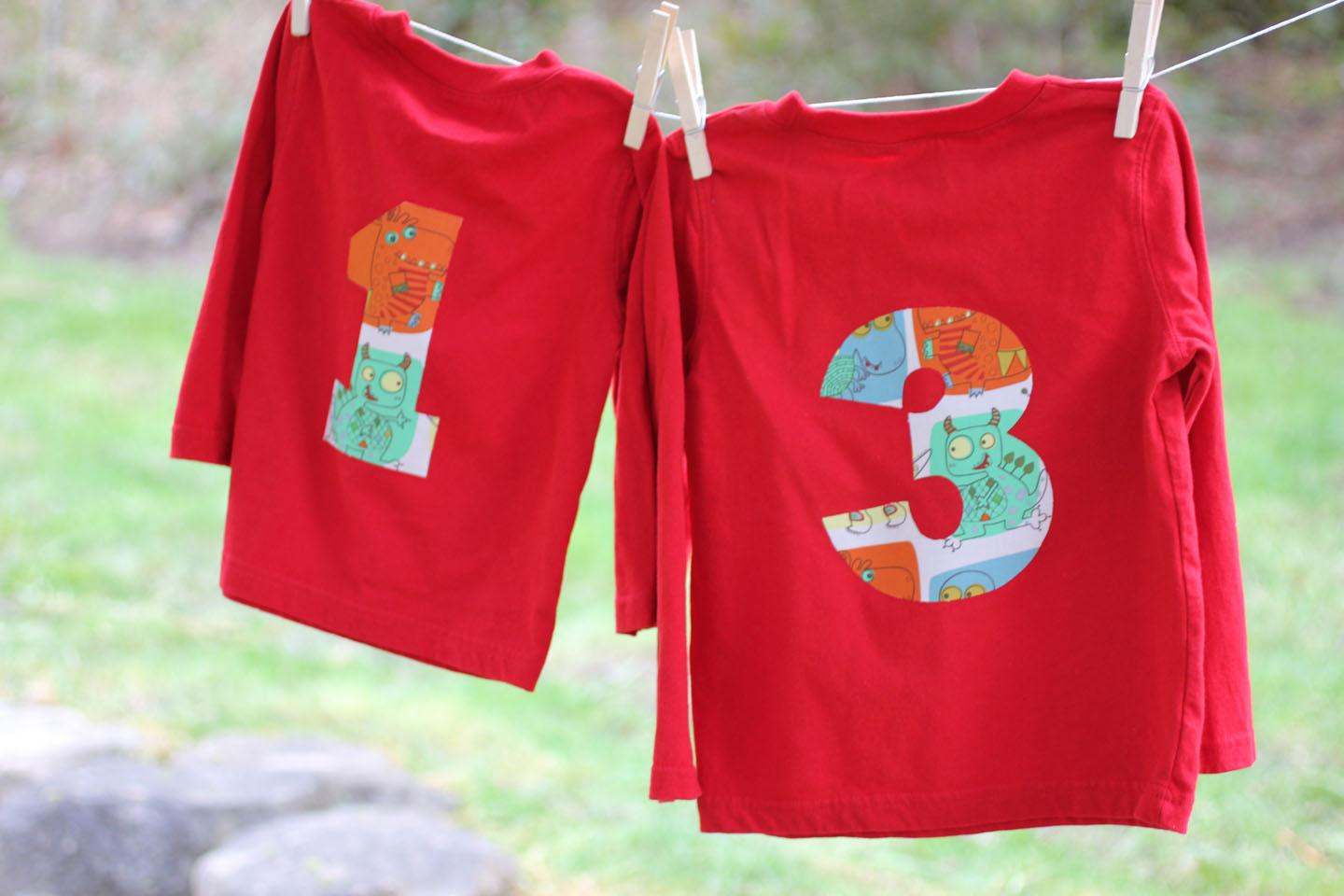 No-Sew Birthday Number Shirts - Repeat Crafter Me