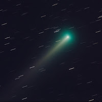 kometa C/2021 A1 (Leonard) sfotografowana 02.12.2021 r. Canon 5D III, teleskop 10" f/5, eksp. 5x300 sek. (suma 25 minut). Credit: Brian Ottum