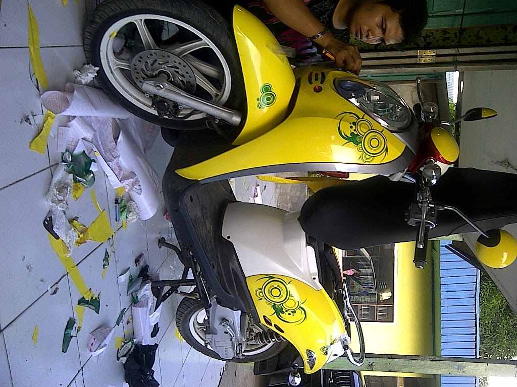  Modifikasi Motor Honda Scoopy dan cutting sticker