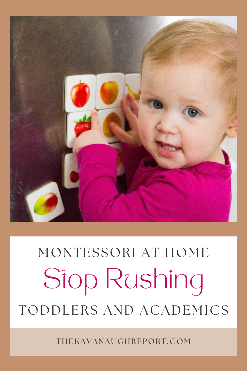 Thoughts on a common Montessori misconception - that toddlers should be working on academic work. Instead in Montessori homes, toddlers should be learning from play and exploration in their environment.