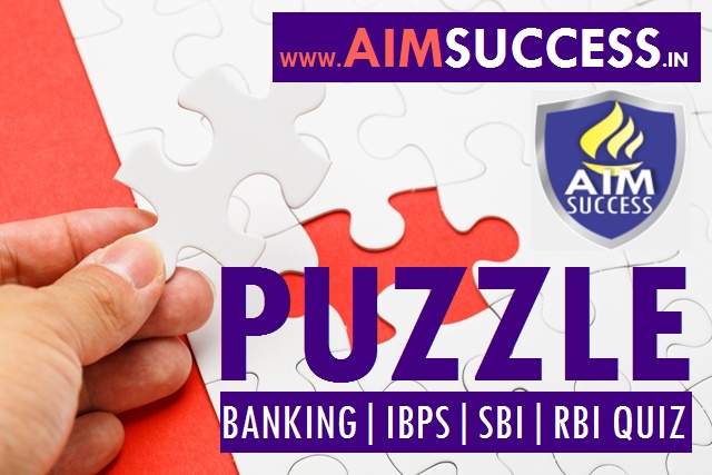 Puzzle for SBI Clerk & Bank Exam