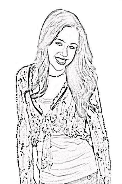 greatest hannah montana coloring pages