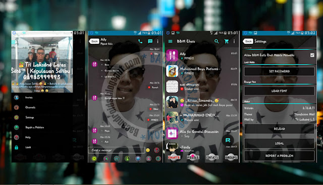 download BBM Mod Thema Transparan Material