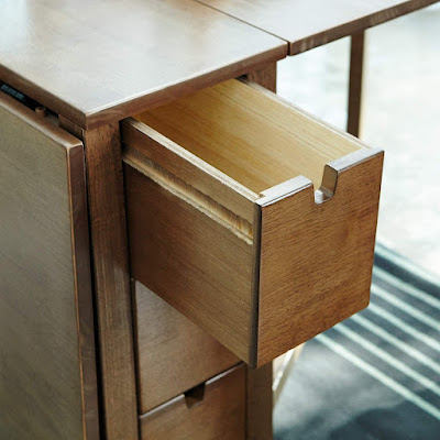 Solid Hardwood Gateleg Drop Leaf Kitchen Table for Home Design