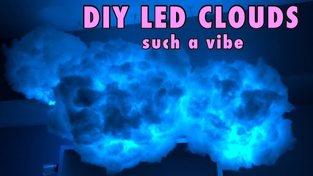 DIY: how to make a cloud lamp at home