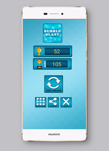 Bubble Blast Game Screen