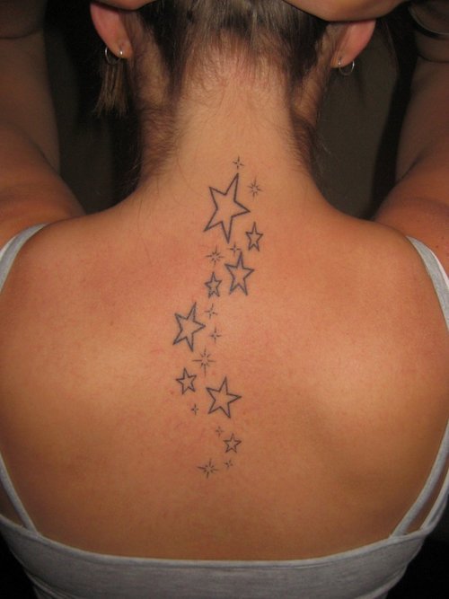 star tattoos on side