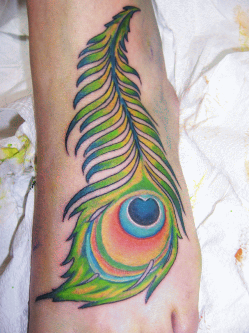 If one looks up peacock feather tattoo on Google, this does particularly