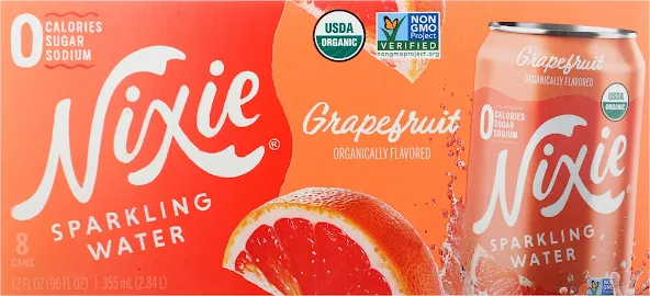 Nixie Organic 0 Calorie Grapefruit Flavored Sparkling Water