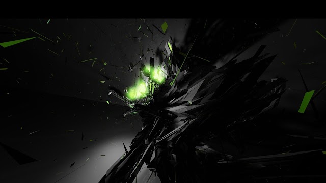 HD Abstract Wallpaper Black Green Free