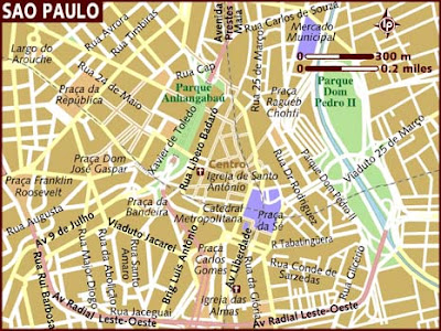 São Paulo Mapa da Cidade