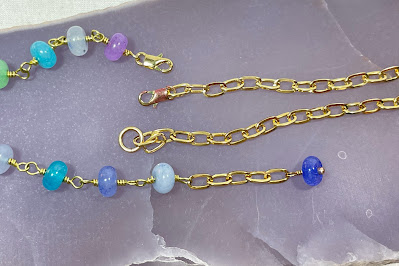 sample bracelets showing wear to clasp