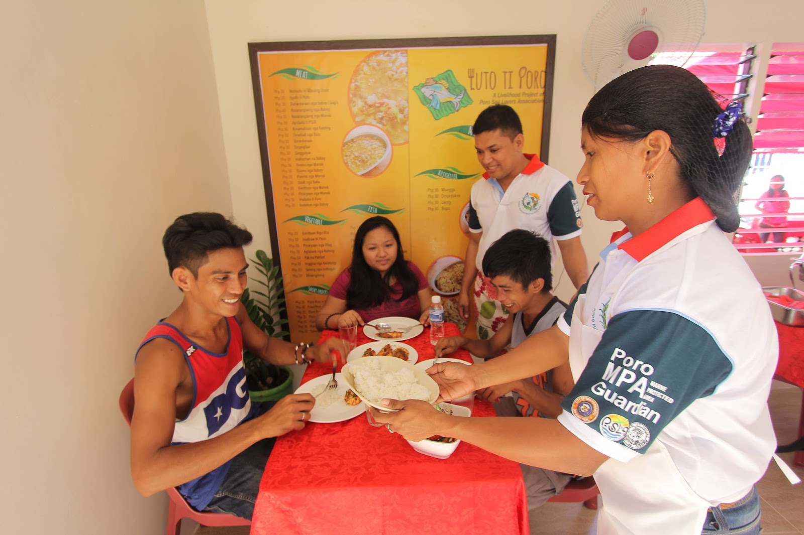 Food service livelihood program for Poro fishers