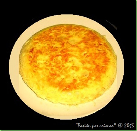 TORTILLA DE PATATAS CON BACÓN Y QUESO