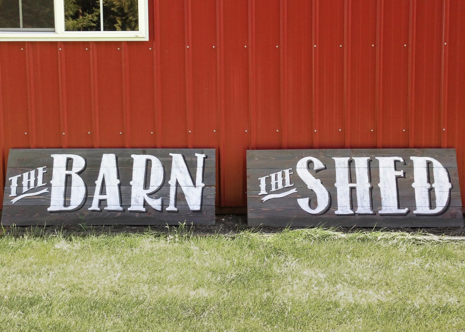 custom made signs with vintage lettering on wood 