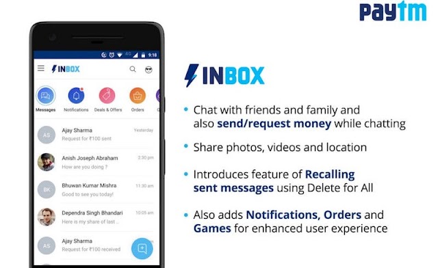 Kash Tech: PayTM launched new chatting feature