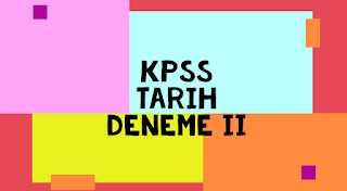 KPSS, Tarih Deneme