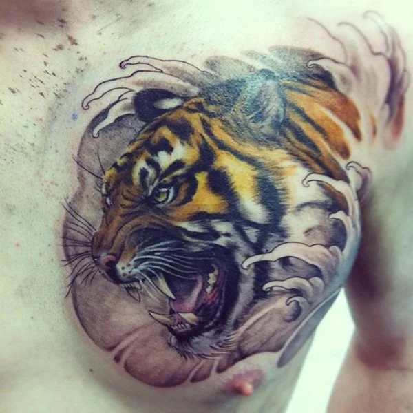 Tatuaje de tigre en 3D