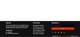 Responsive Footer using HTML And CSS - Responsive Blogger Template